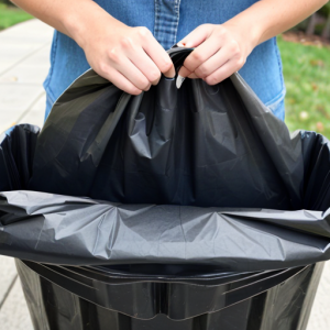 black trash bags for proper waste disposal - gosei imaging