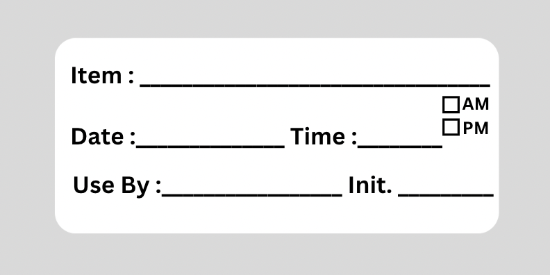 Food Rotation Label design 4